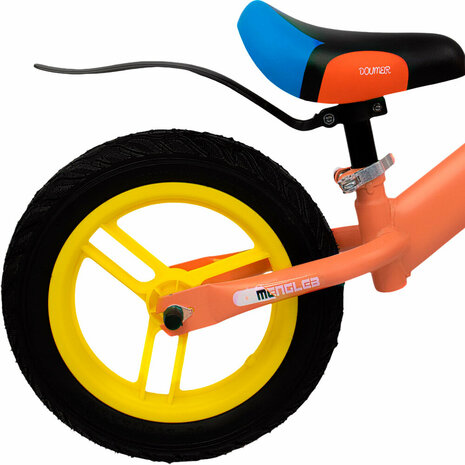 Kinderloopfiets 80 cm - Blauw - rubber banden - Mengele Baby - vanaf 1 jaar