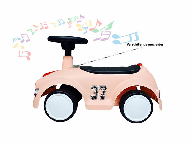 Loopauto met toeter en lichtjes 60 CM - vanaf 12 maanden