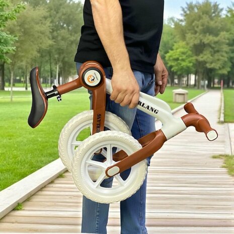 Foldable Bike - Opvouwbare Loopfiets met 1-Knops Systeem - 87 CM - Groen - licht gewicht