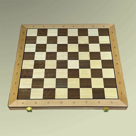 Schaak en dammen 2 in 1 pakket - Opklapbaar - 52x52 cm - Hout