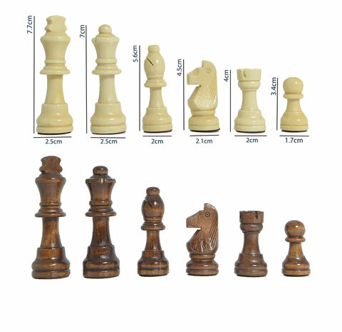 Schaakset van Rozenhout - Met Ge&iuml;ntegreerde Sluiting - Magnetische Schaakbord 38.8cm 