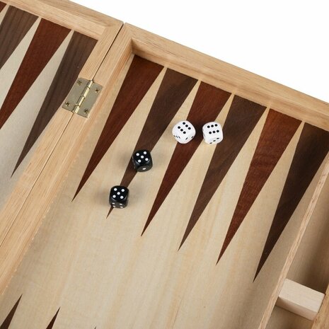 Backgammon Set -massief hout -  47,5 x 38 x 2,7 cm Set 'Classic Heritage'.