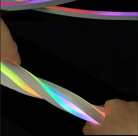 Neon Led strip licht 5M - App control en afstandsbediening - IC-RGB - 7*14MM