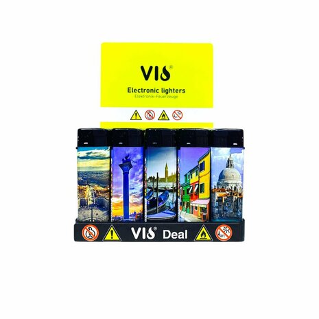 Aanstekers Klik - Elektronisch - 50 in tray navulbaar- laser print 