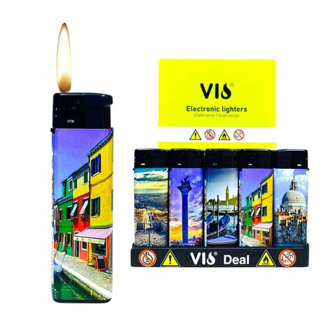 Aanstekers Klik - Elektronisch - 50 in tray navulbaar- laser print 