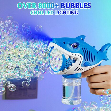 Bubble blowing toy - Bubble Gun Shark - USB rechargeable