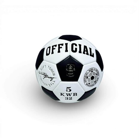 Voetbal - Bal - Maat 5 - STS SUBEC BAL - Zwart en wit voetbal - Klassieke design 5 KWB 32