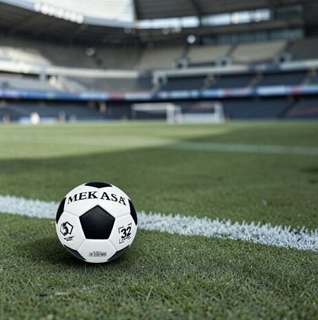 Strandbal  - Bal - Maat 5 - Voetbal Official Size &amp; Weight - Zwart Wit Klassiek - wedstrijdbal 380g 