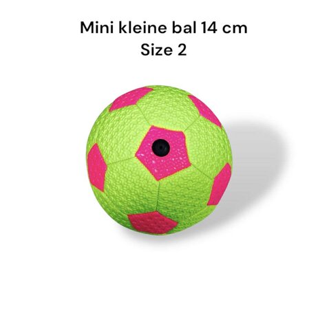 Voetbal - Kleine Mini Bal - Maat 2 - 160g - kan je heerlijk buiten plezier hebben! Gooi, rol of schop