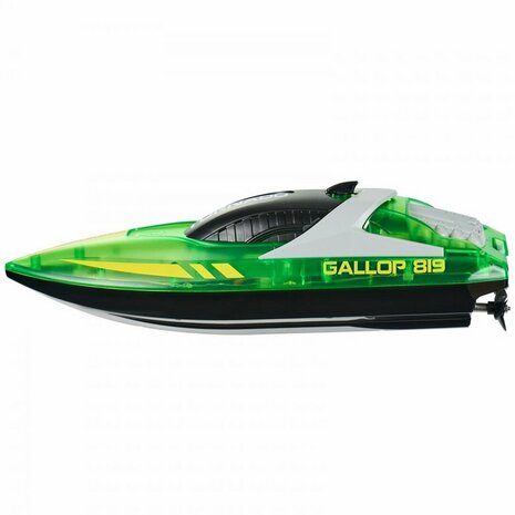 Gallop RC Speedboot &ndash; LED-verlichting, Hoge Snelheid - 2.4GHZ  Tornado boat Green