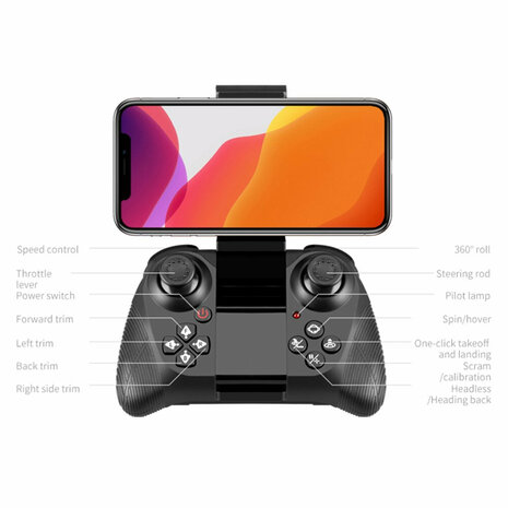 Drone RC 4DRC V28 avec cam&eacute;ra FPV HD et moteur brushless - contr&ocirc;le par t&eacute;l&eacute;commande et application