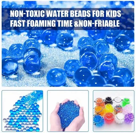 Gel balletjes fles 50.000 stuks ballen water balletjes 7-8mm oranje