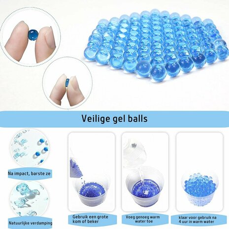 Gel balletjes fles 20.000 stuks ( 100g ) ballen water balletjes 7-8mm oranje 
