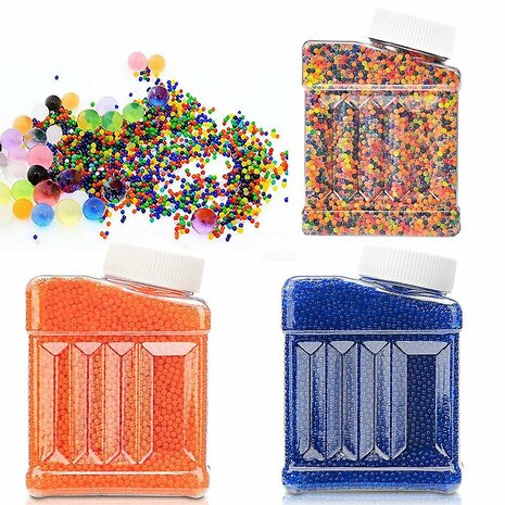 Gelballetjes 6 X 60000 = 360.000 stuks ( 1800g fles )ballen water balletjes 7-8mm mix