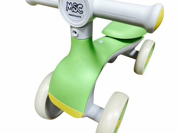 Loopfiets voor kinderen vanaf 1-3 jaar 4-Wheel Magic loopfiets - Muziek &amp; Lichtjes 55 cm