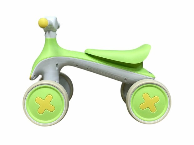 Loopfiets voor kinderen vanaf 1-3 jaar 4-Wheel Magic loopfiets - Muziek &amp; Lichtjes 55 cm