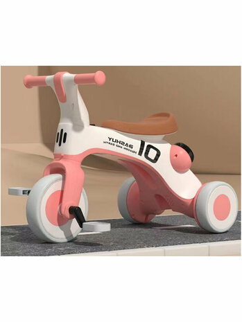 Kinderfahrrad und Laufrad &ndash; 3 R&auml;der &ndash; 2-in-1 &ndash; komfortabel, stabil und lehrreich mit Musik und Lichtern