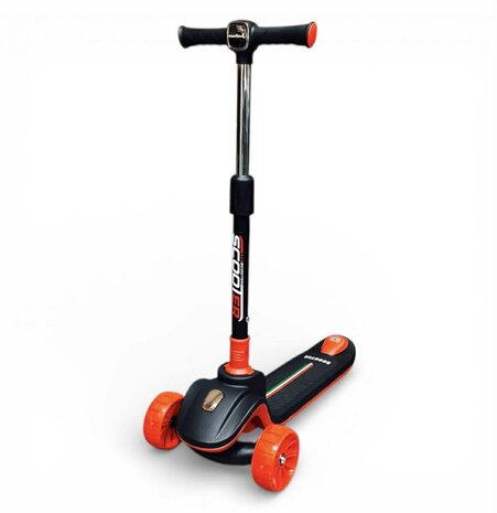 kinderstep 3 wielen - Scooter - Opvouwbaar - Kantelstep - Met Licht &amp; Muziek 