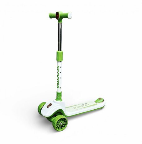 Kinderstep 3 Wielen - Scooter - Driewieler Step Opvouwbaar - Kantelstep - Met Licht &amp; Muziek 