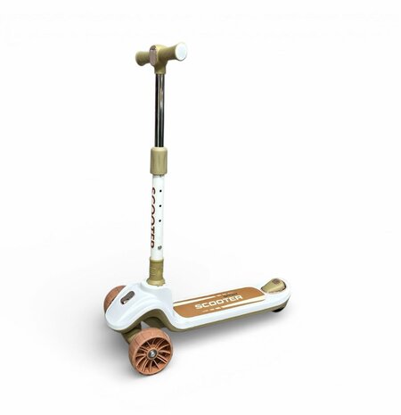 Kinderstep 3 Wielen - Scooter - Driewieler Step Opvouwbaar - Kantelstep - Met Licht &amp; Muziek B