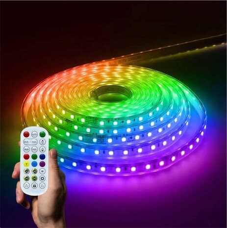 LED - Strip - Complete set - RGB Veelgebruikte kleurrijke RGB - Lichtstrip van 5 meter SMART