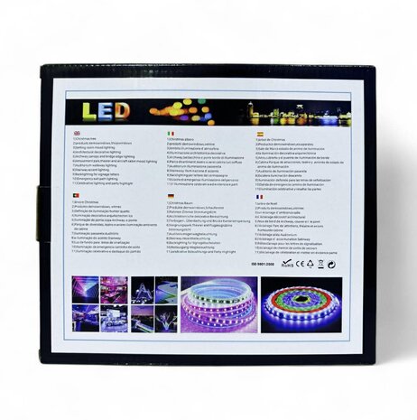 LED - Strip - Complete set - RGB Veelgebruikte kleurrijke RGB - Lichtstrip van 5 meter SMART