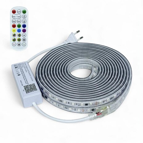 LED - Strip - Complete set - RGB Veelgebruikte kleurrijke RGB - Lichtstrip van 5 meter SMART