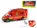Fire truck - Toy fire engine - pull-back drive - 17 CM