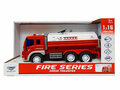 Camion de pompiers avec lumi&egrave;res et son - avec tuyau de pompe &agrave; eau - Camion de pompiers du service de la ville (28 cm)