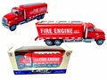 Camion de pompier Cool-Model Toy camion de pompiers Pulv&eacute;risateur citerne - traction arri&egrave;re - 16,5 CM