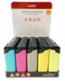 Click lighters Unilite - Matt rubber - 50 pieces in tray - refillable