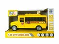 City School Bus - with light and sound 20 cm yellow - toy van