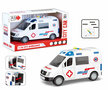 AMBULANCE TOY - FRICTION MOTOR - 22.5CM - WITH SOUND SIREN AND LIGHTS
