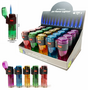 Storm lighters Jet Flame transparent lighters - Turbo lighters - Display of 20 pieces - Refillable