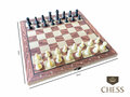 Schachbrett mit Schachfiguren magnetisch &ndash; Schachk&ouml;nig &ndash; 34x34 cm &ndash; Schach &ndash; Schachspiel &ndash; Holz &ndash; faltbar