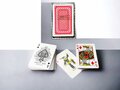 Playing card waterproof 100% plastic BOVAL - red