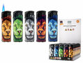 Lighters Windproof - turbo flame - 50 pieces - wind lighter Lion