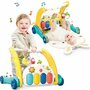 Trotteur + tapis b&eacute;b&eacute; porte-b&eacute;b&eacute; - set 2en1