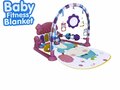 Baby speelmat Baby-fitness deken Viva Kids - Met Speeltjes En Piano - 0 jaar - roze