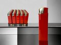 Elektrische&nbsp;Klik Aanstekers 50 stuks klik - navulbaar - &nbsp;reclame aanstekers rood