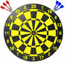 DARTBOARD - INCL. 6 DARTS - &Oslash; 36.5 CM