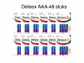 Deleex AAA batterijen R03P 1.5V - 48- stuks in pak