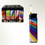 Klik Aanstekers 50 stuks - navulbaar - rainbow print - vio Lighter
