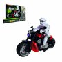 Race motorfiets speelgoed - met sirene en licht  - frictie aandrijving rood
