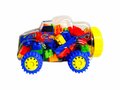 Speelgoed Bouwblokjes - In Auto Box - bouwstenen + auto 100 stuks Bouwstenen 