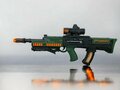 Speelgoed geweer Assault Sound Rifle - met 3D licht en geluid - tril effect - bewegende kogelriem - 60CM