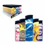 Elektrische Aanstekers - klik - Navulbare Fix Flame  - 50 stuks per tray Unilite Rock-&#039;n-roll Print