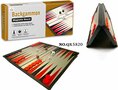 Backgammon &ndash; Magnetisch Opklapbaar 32 x 32 cm