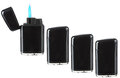 Turbo Wind Aanstekers - turbo vlam - 4 branders - Piano Black