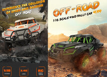 Rc auto 4WD Race car - 25KM 1:16